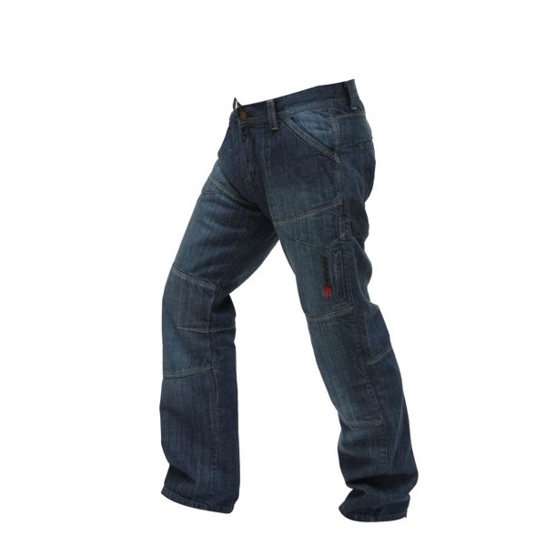 Modré pánské motorkářské kalhoty Track, Spark - velikost 5XL