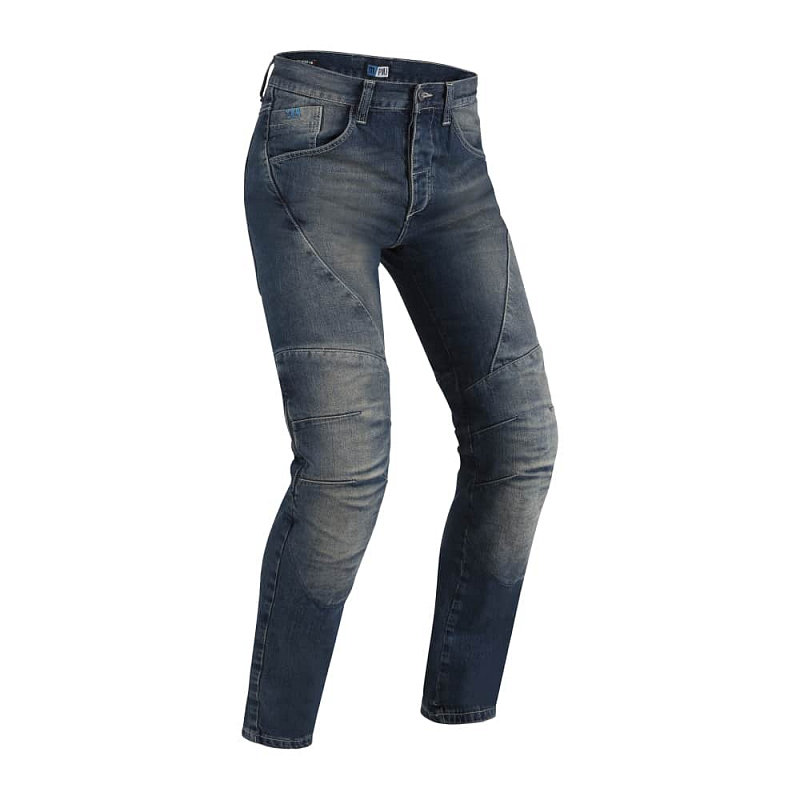 Modré pánské motorkářské kalhoty Dallas, PMJ Promo Jeans
