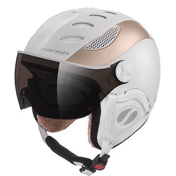 Bílá dámská lyžařská helma Mango - velikost 58-60 cm