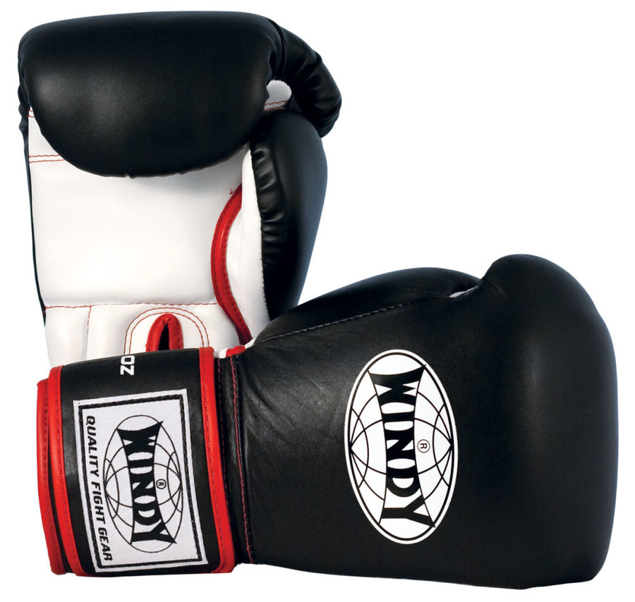 Černé boxerské rukavice WINDY - velikost 14 oz