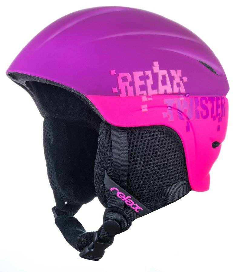 Fialovo-růžová dívčí lyžařská helma Relax