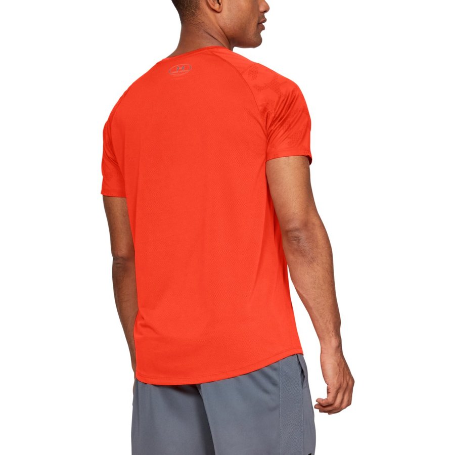 Oranžové pánské tričko s krátkým rukávem Under Armour - velikost S