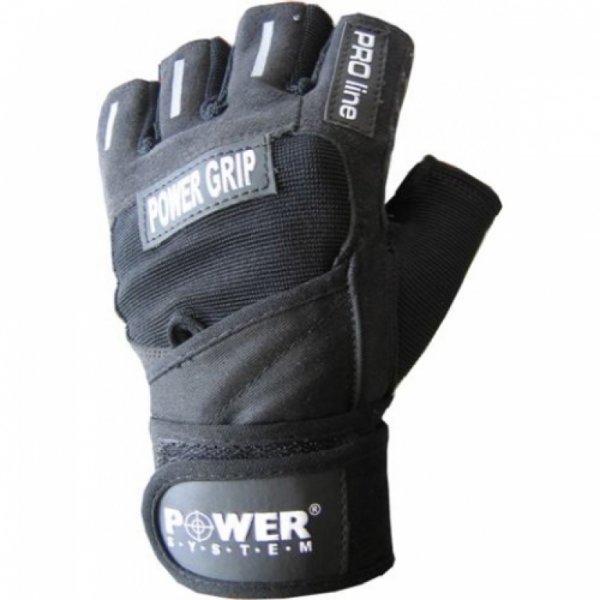 Černé pánské fitness rukavice Power System - velikost S