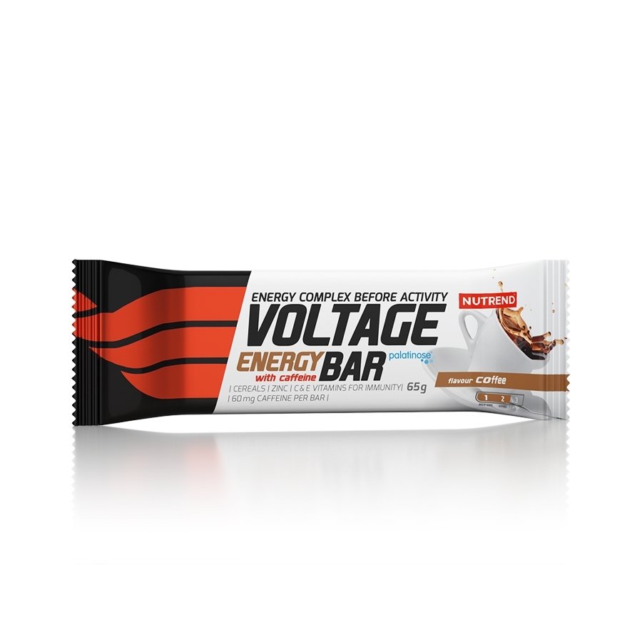 Energetická tyčinka - Tyčinka Nutrend Voltage Energy Cake with caffeine 65 g káva