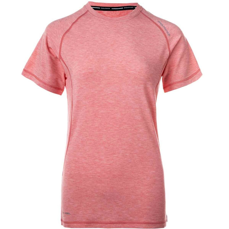 Růžové dámské tričko s krátkým rukávem Endurance - velikost 38