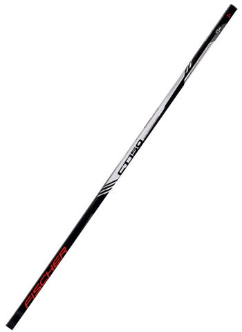 Bílo-černý hokejový shaft - senior Fischer - délka 137,5 cm
