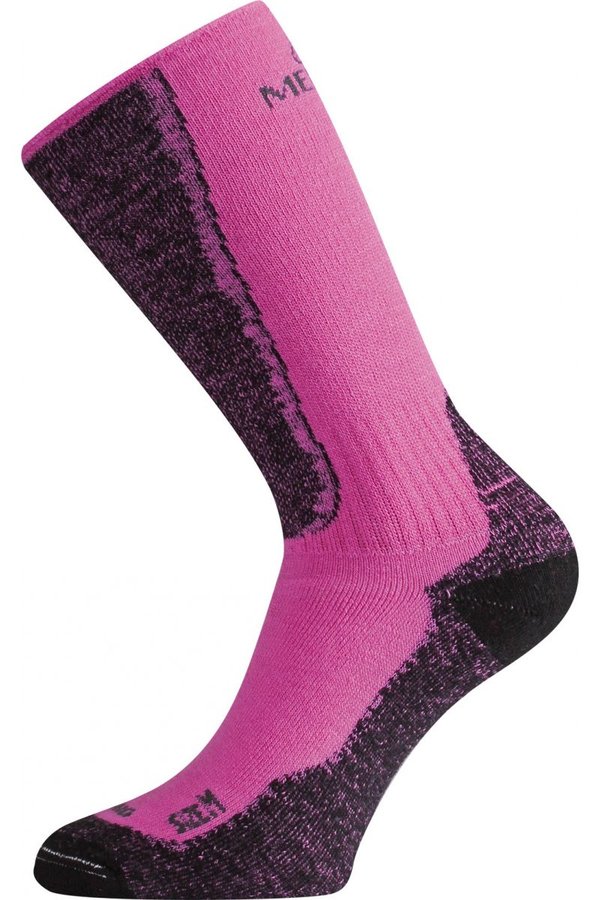 Růžové pánské trekové ponožky Lasting - velikost 34-37 EU