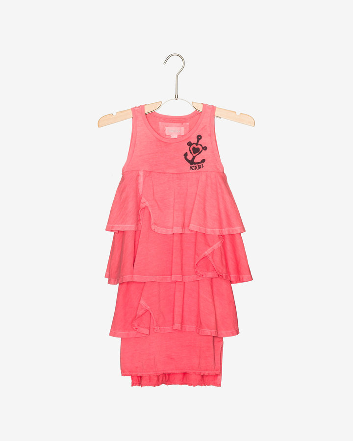 Růžové dívčí šaty Diesel