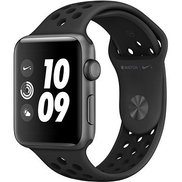 Černé chytré hodinky Watch Series 3 Nike+, Apple