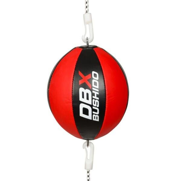 Černo-červený boxovací míč Bushido - průměr 21,6 cm