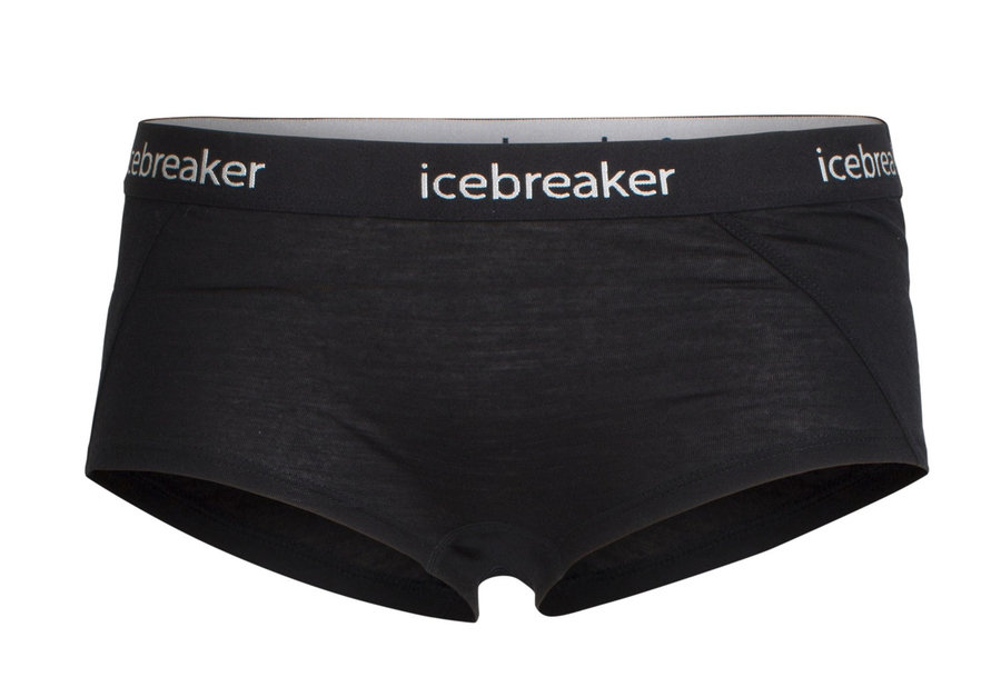 Kalhotky - Kalhotky Icebreaker Women's Sprite Hot Pants Velikost: L / Barva: černá