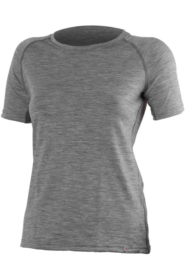 Šedé dámské tričko s krátkým rukávem Lasting - velikost XXL