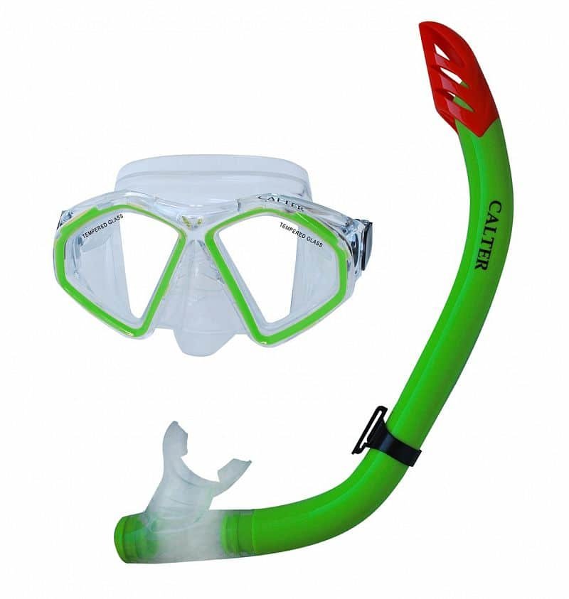 Potápěčská maska - Potápěčský set CALTER SENIOR S09+M283 P+S, zelený