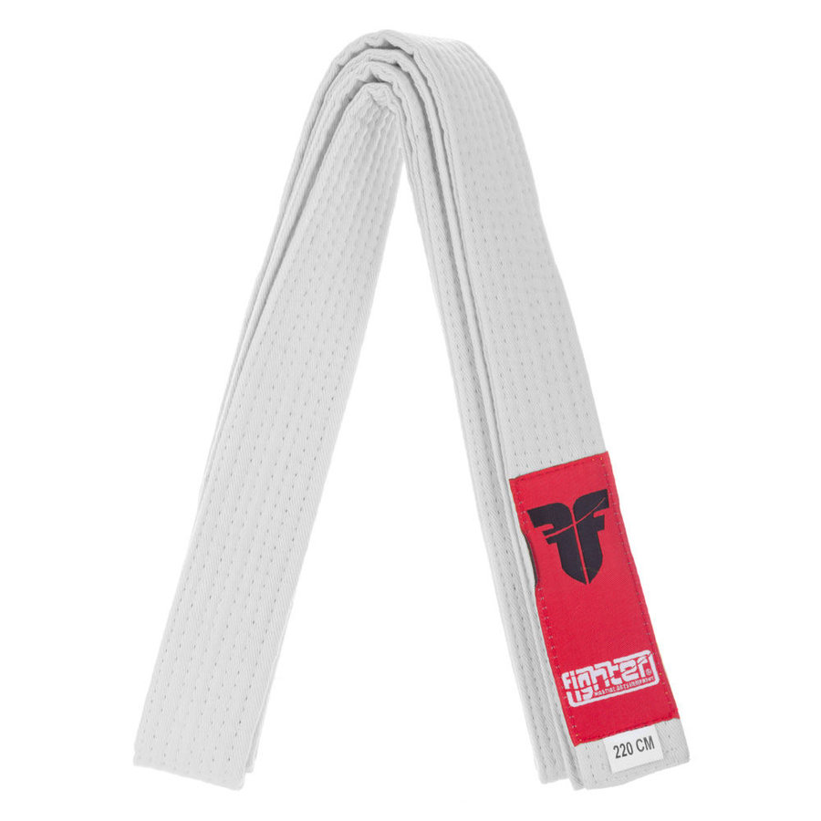 Bílý judo pásek Fighter - délka 220 cm