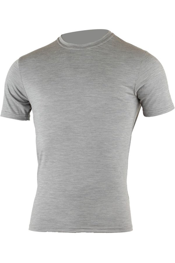 Šedé pánské tričko s krátkým rukávem Lasting - velikost XXL