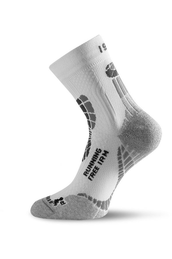 Bílé pánské běžecké ponožky Lasting