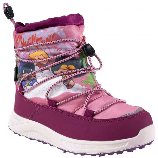 Růžové dětské zimní boty Warner Bros