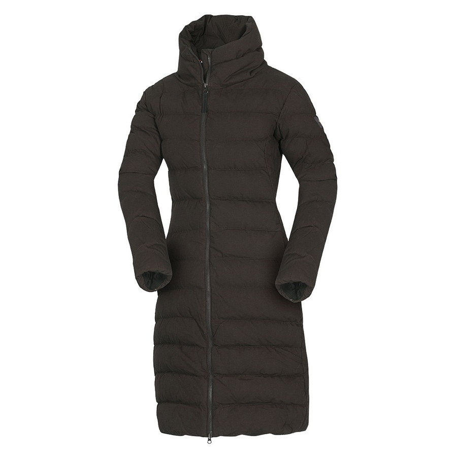 Hnědý dámský kabát NorthFinder - velikost M