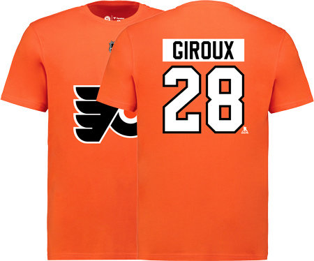 Oranžové pánské tričko s krátkým rukávem "Claude Giroux", Fanatics - velikost M