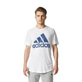 Bílé pánské tričko s krátkým rukávem Adidas - velikost L