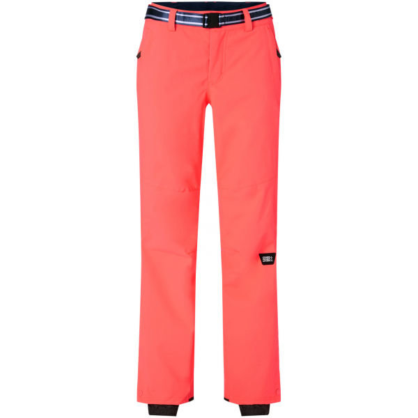 Růžové dámské lyžařské kalhoty O'Neill - velikost L