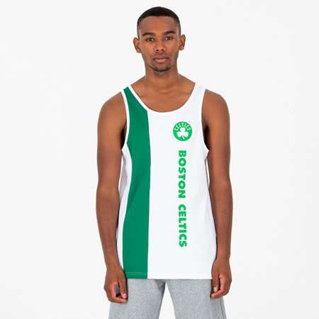 Bílo-zelené pánské tričko bez rukávů "Boston Celtics", New Era - velikost S