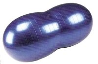 Modrý gymnastický míč Sedco - délka 95 cm a šířka 40 cm