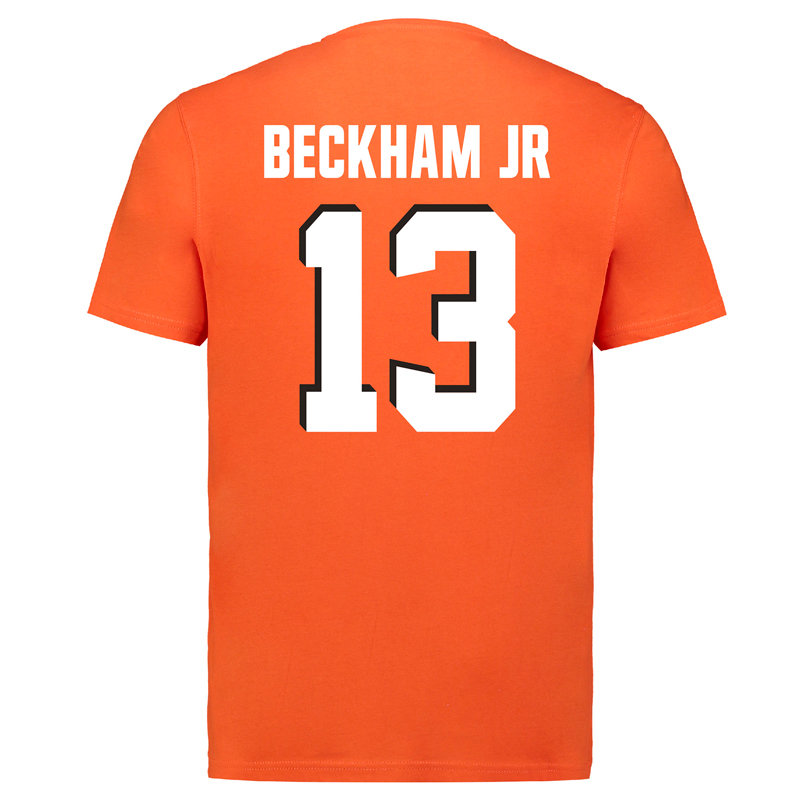 Oranžové pánské tričko s krátkým rukávem &amp;quot;Odell Beckham Jr&amp;quot;, Fanatics - velikost XL