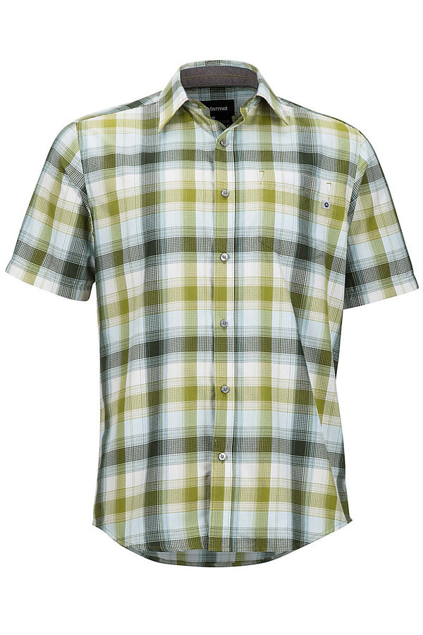 Zelená pánská košile s krátkým rukávem Marmot - velikost S