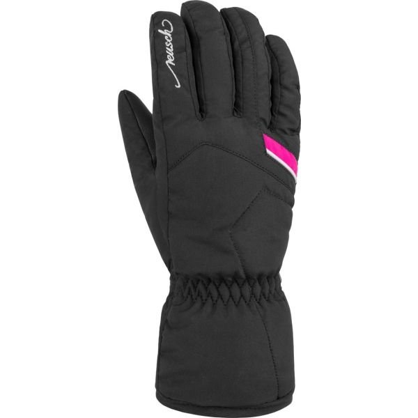 Černé dámské lyžařské rukavice Reusch - velikost 6
