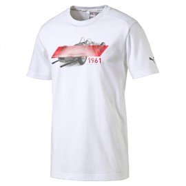 Bílé pánské tričko s krátkým rukávem Puma - velikost S
