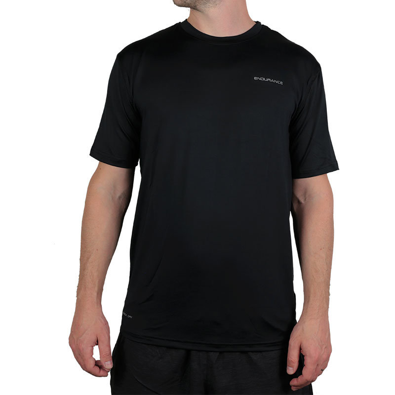 Černé pánské tričko s krátkým rukávem Endurance - velikost S